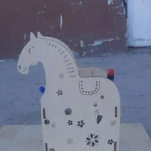 Стаканчик для карандашей-ручек органайзер лошадка