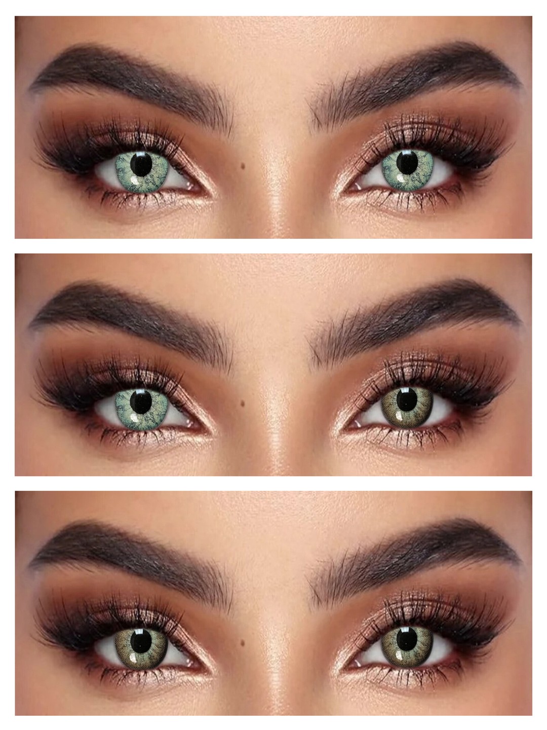 S2-222 BROWN 0.00 Rangli QO‘NG‘IR linzalari, go‘zallik uchun. 1 dona linza