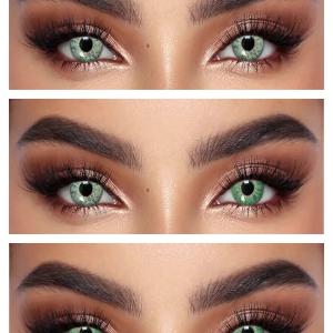 S1-405 GREEN  0.00  Цветные ЗЕЛЕНЫЕ контактные линзы, для красоты. 1 Линза