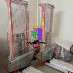 Qo'lda gidravlik stacker 1 tonna, ko'tarish balandligi 160 sm