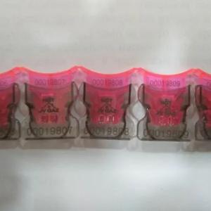 Suv gazi elektr hisoblagichlari uchun plastik raqamlangan muhrlar