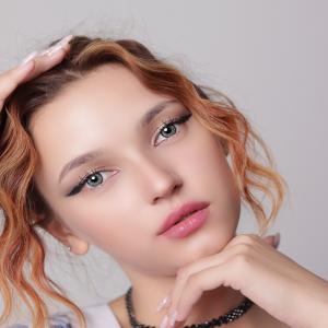 VERONICA GRAY  0.00 2PS с Раствором Цветные СЕРЫЕ линзы, 2 Линзы+Раствор в Подарок