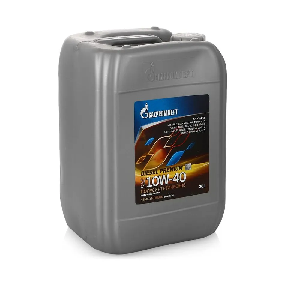 Avtomobil moylari Gazpromneft Diesel Premium SAE 5W-40, 10W-40, 15W-40 API CI-4/SL