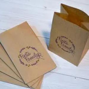 Фирменные крафт пакеты без ручек