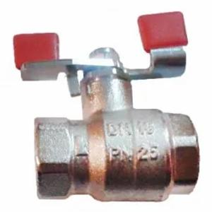 1220131 Кран шаровой ВР-ВР, рукоятка "бабочка"