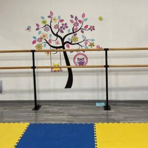 Хореографический напольный двухрядный балетный станок длиной 1500мм 