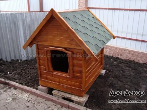 Будка в виде домика, отличное решение