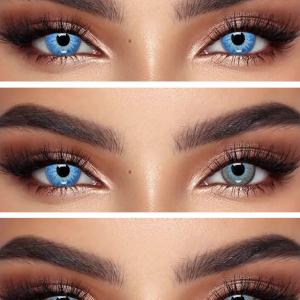 LUNA NATURAL ALMOND 0.00 2PS с Каплей Цветные КАРИЕ линзы, 2 Линзы+Капли для глаз в Подарок.