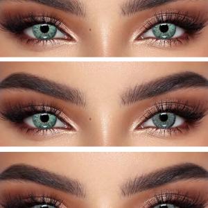 S3-591 GRAY  0.00 2PS с Каплей Цветные СЕРЫЕ линзы, 2 Линзы+Капли для глаз в Подарок.