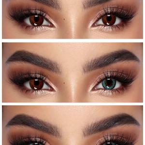 K2013 GREEN  0.00 2PS с Каплей Цветные ЗЕЛЕНЫЕ, 2 Линзы+Капли для глаз в Подарок