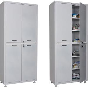 Металлический медицинский шкаф для хранения инструментов МД 2 1780/SS 1750*800*400 мм