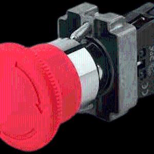 Кнопка Грибок  NP8-11ZS/1 RED (с фиксацией)