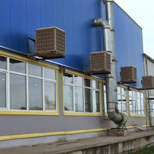Воздухоохладители испарительного типа  для теплиц