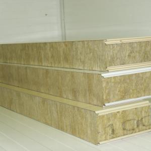 Стеновые сэндвич панели RAL1015 - бежевые , RAL9003  - белые,   толщина 90мм