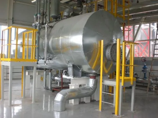 Deaerator. Nominal quvvat, t/soat - 20-200 Ish bosimi, MPa - 0,02 Ish muhitining harorati, C° - 104,2 Imkoniyat, m3 - 20-50-100