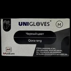 Bir martalik tibbiy nitril qo'lqoplar kukunsiz UNIGLOVES