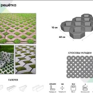 Газонная решетка 40х60