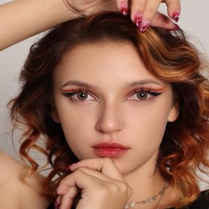 S3-322 BROWN 0.00 2PS  Цветные КАРИЕ контактные линзы, для красоты. 2 Линзы.