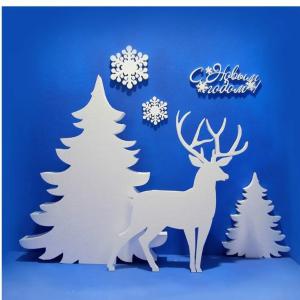Новогодние объёмные фигуры из пенопласта 2д, 3д
