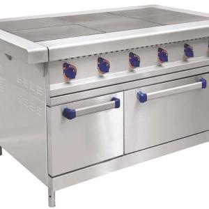 Шести конфорочная электрическая плита с жарочным шкафом