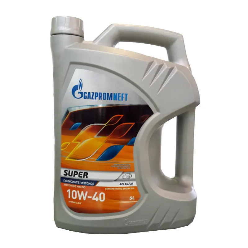 Avtomobil moylari Gazpromneft Super 5W-40, 10W-40, 10W-30, 15W-40 API SG/CD