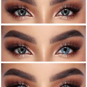KA0203 BLUE  0.00 2PS Цветные ГОЛУБЫЕ контактные линзы, для красоты. 2 Линзы.