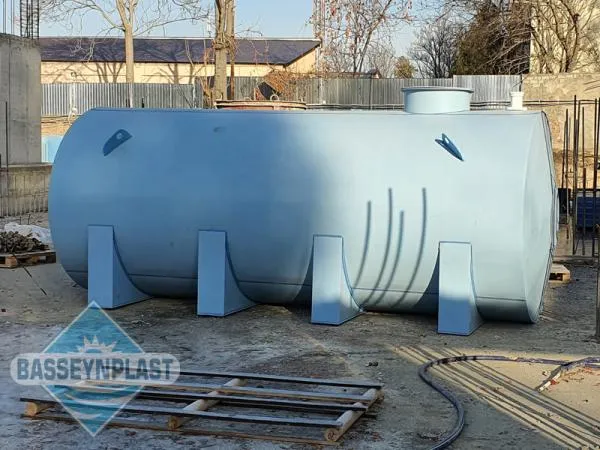Suv uchun gorizontal shaklda 15m3 plastik eko-sig'im, 15 000 litr, idish, bak