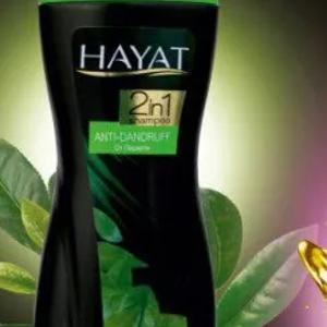 Shampun "Hayat 2 in 1" yashil choy 400 ml