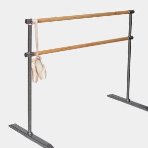 Двухрядный мобильный хореографический балетный станок, длиной 1500 мм 