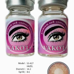 S3-427 HAZEL 0.00 2PS  Цветные КАРИЕ контактные линзы, для красоты. 2 Линзы.