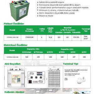 Тяговые аккумуляторы моноблоки 6В, 240Ач (6В, 8В, 12В, 50Ач-420Ач)