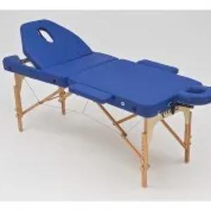 Wendermann Wood 09 синий Массажный стол с подъемным подголовником и усиленной рамой - серия Professional