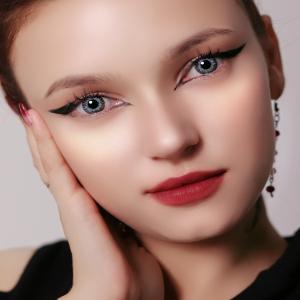 S3-431 PEARL GRAY  0.00 2PS с Раствором Цветные СЕРЫЕ линзы, 2 Линзы+Раствор в Подарок
