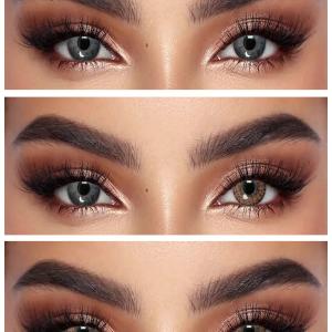 PEAR BROWN 0.00 Цветные КАРИЕ контактные линзы, для красоты. 1 Линза