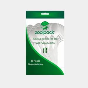 Прозрачная пластиковая чайная ложка Zoolpack (50)