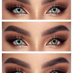 S3-916 HONEY 0.00 2PS  Цветные КАРИЕ контактные линзы, для красоты. 2 Линзы.