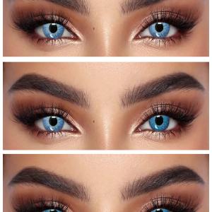  S3-541 BRILLIANT BLUE  0.00 Цветные ГОЛУБЫЕ контактные линзы, для красоты. 1 Линза