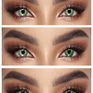 S1-405 GREEN  0.00  Цветные ЗЕЛЕНЫЕ контактные линзы, для красоты. 1 Линза