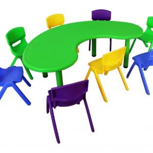 Детский стол в форме полумесяца JMS 003