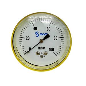 Gaz uchun manometr 100 mBar, 60 mm