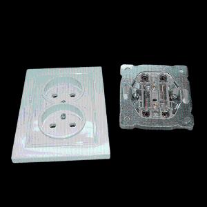 Розетка двойная (2-местная) без заземления