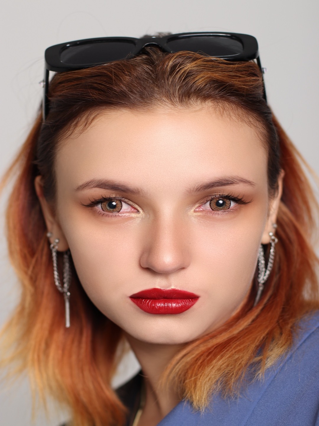 PEAR BROWN 0.00 Цветные КАРИЕ контактные линзы, для красоты. 1 Линза