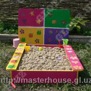 Песочница, домик из дерева, на заказ в Ташкенте, см.ФОТО: