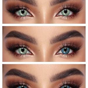 S2-013 BLUE  0.00 2PS Цветные ГОЛУБЫЕ контактные линзы, для красоты. 2 Линзы.