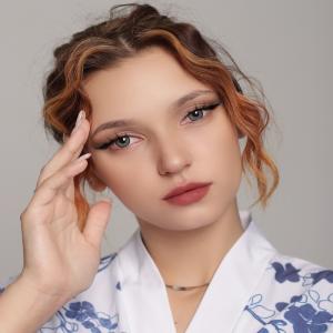 S3-723 BLUE  0.00 Цветные ГОЛУБЫЕ контактные линзы, для красоты. 1 Линза