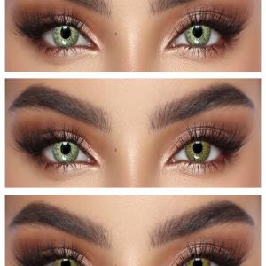 S3-666 PURE HAZEL  0.00  Цветные ЖЁЛТЫЕ контактные линзы, для красоты. 1 Линза