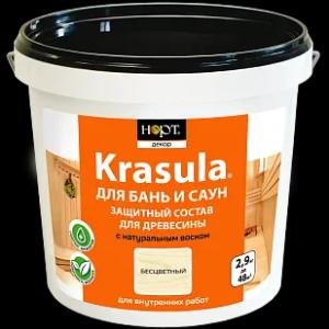 Защитный состав для бань и саун «Krasula масло для потолков