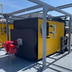 Паровые котлы 4000 кг/ч с насосным узлом  и газовой горелкой Baite