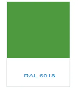 Polyester kukunli bo'yoq T611618Y02 OHTEK – 1GL RAL 6018 CORONA (och yashil porloq)