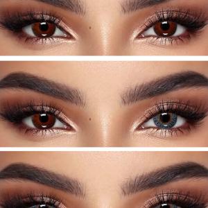 S3-649 TURQUOISE 0.00 2PS с Каплей Цветные ГОЛУБЫЕ, 2 Линзы+Капли для глаз в Подарок